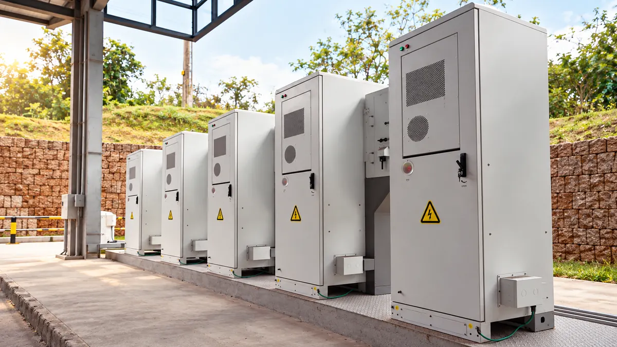 Cinco unidades de armazenamento de energia (BESS) de 250 kWh instaladas pela Solarprime para cargas essenciais